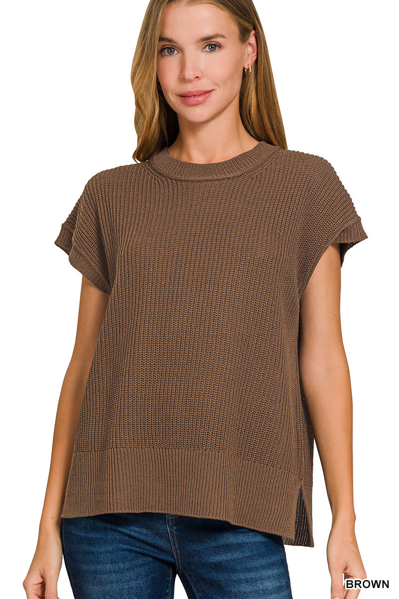 Brown Sweater Top