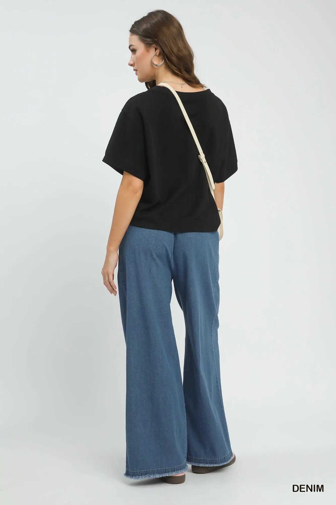 Umgee Denim Wide Leg Pants
