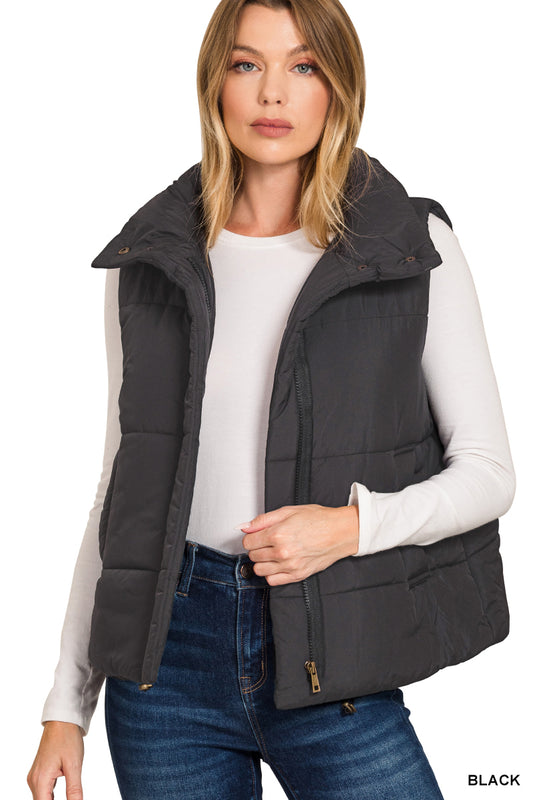 Black Puffer Vest