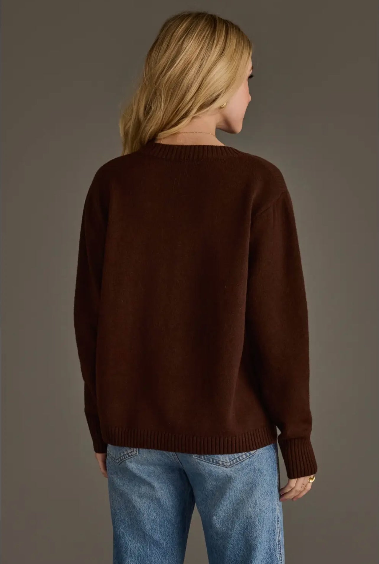 P Brown Soft Sweater Top
