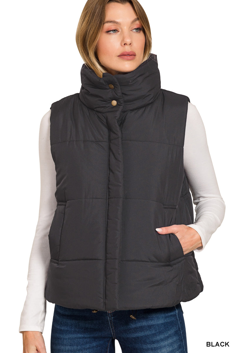 Black Puffer Vest