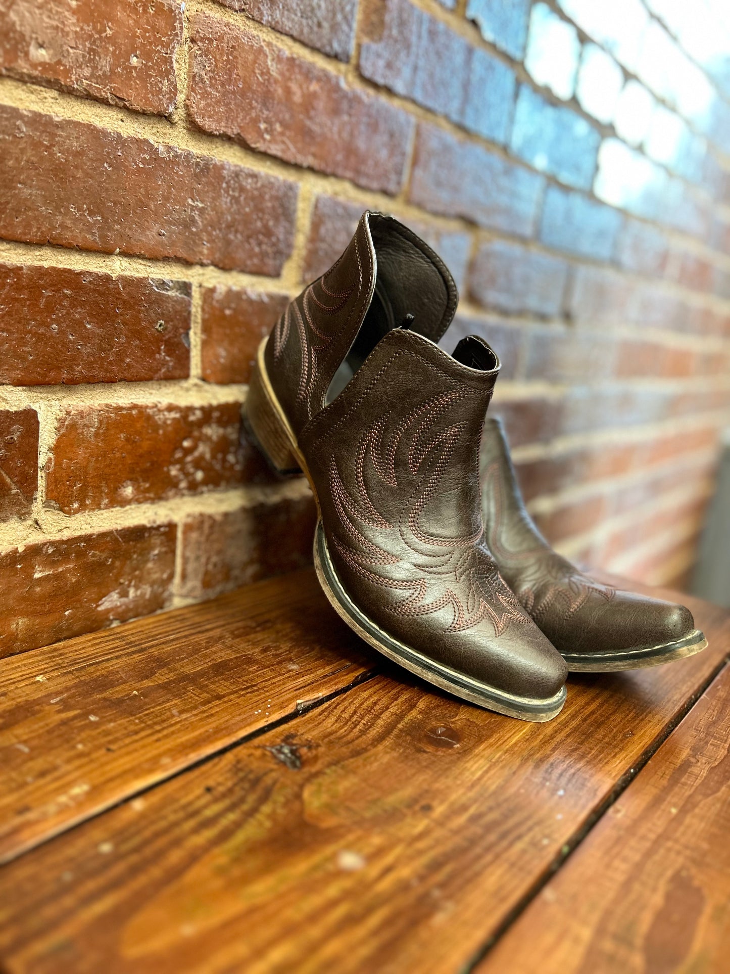 AVA-Brown Roper Booties