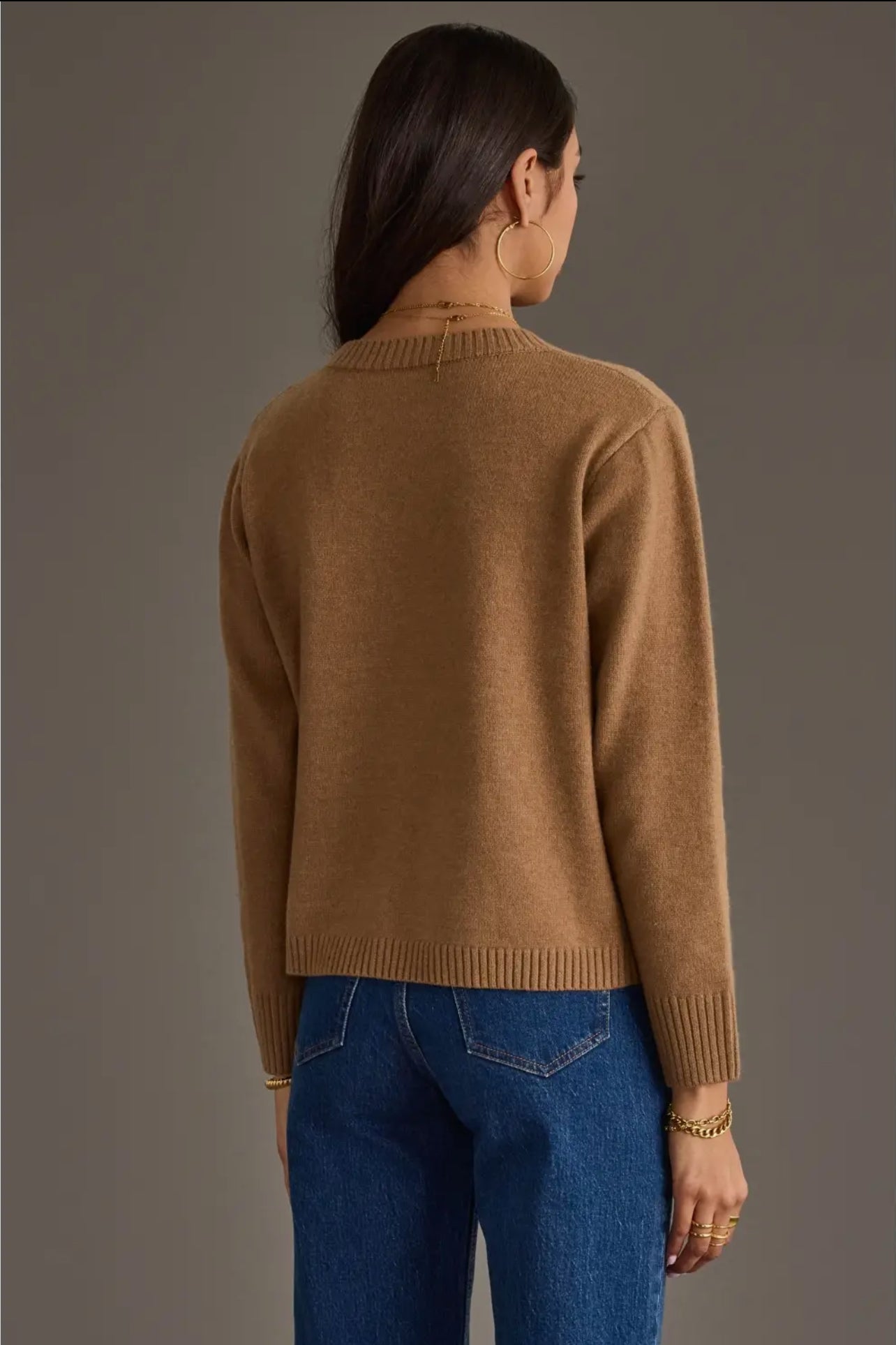 P Tan Soft Sweater Top