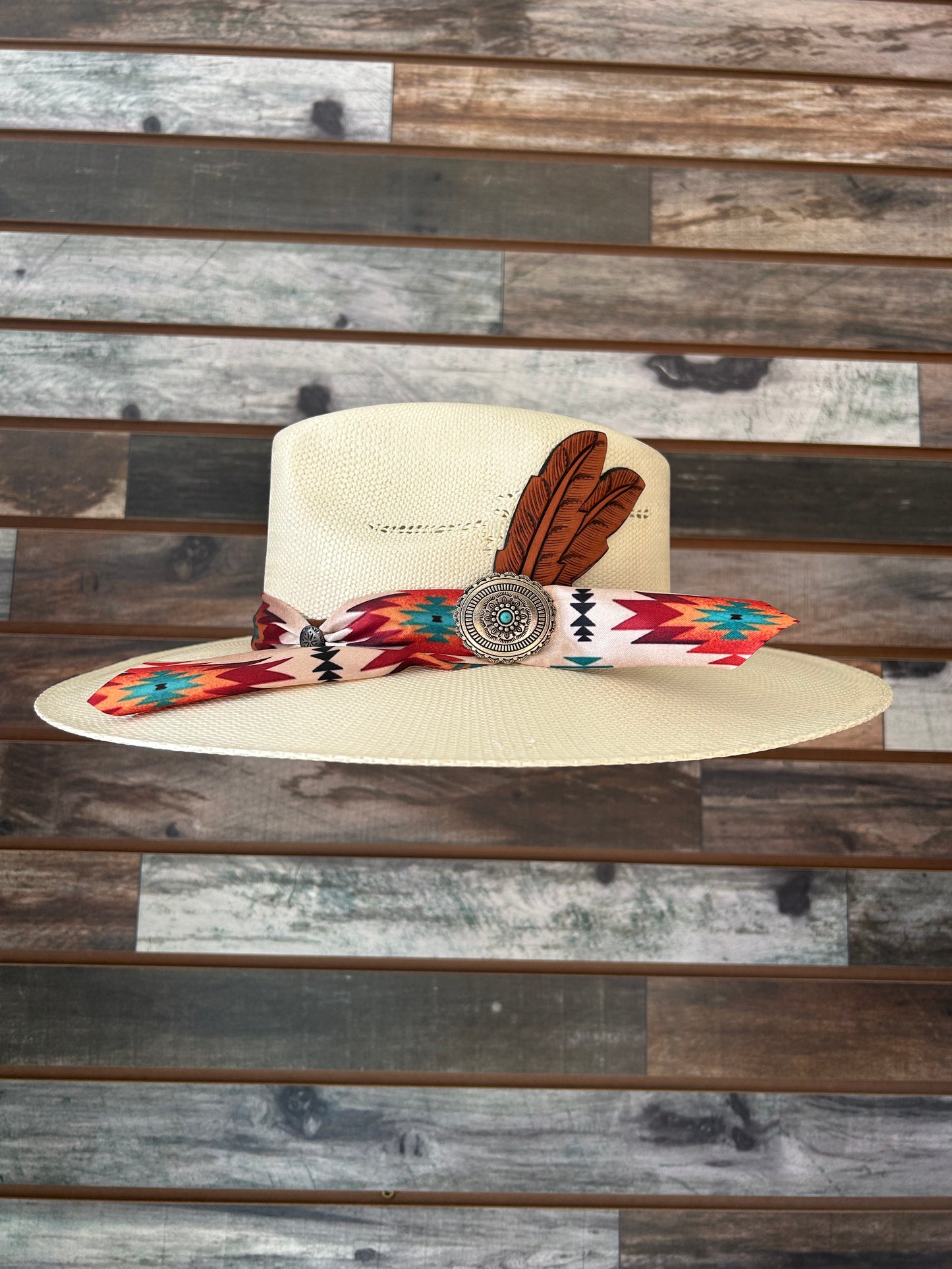 Aztec Straw Charlie 1 Horse Hat