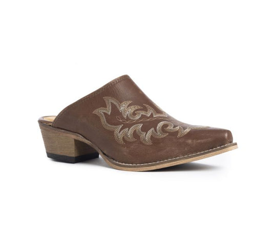 Myra XIMENA RANCH MULES IN CHOCOLATE BROWN