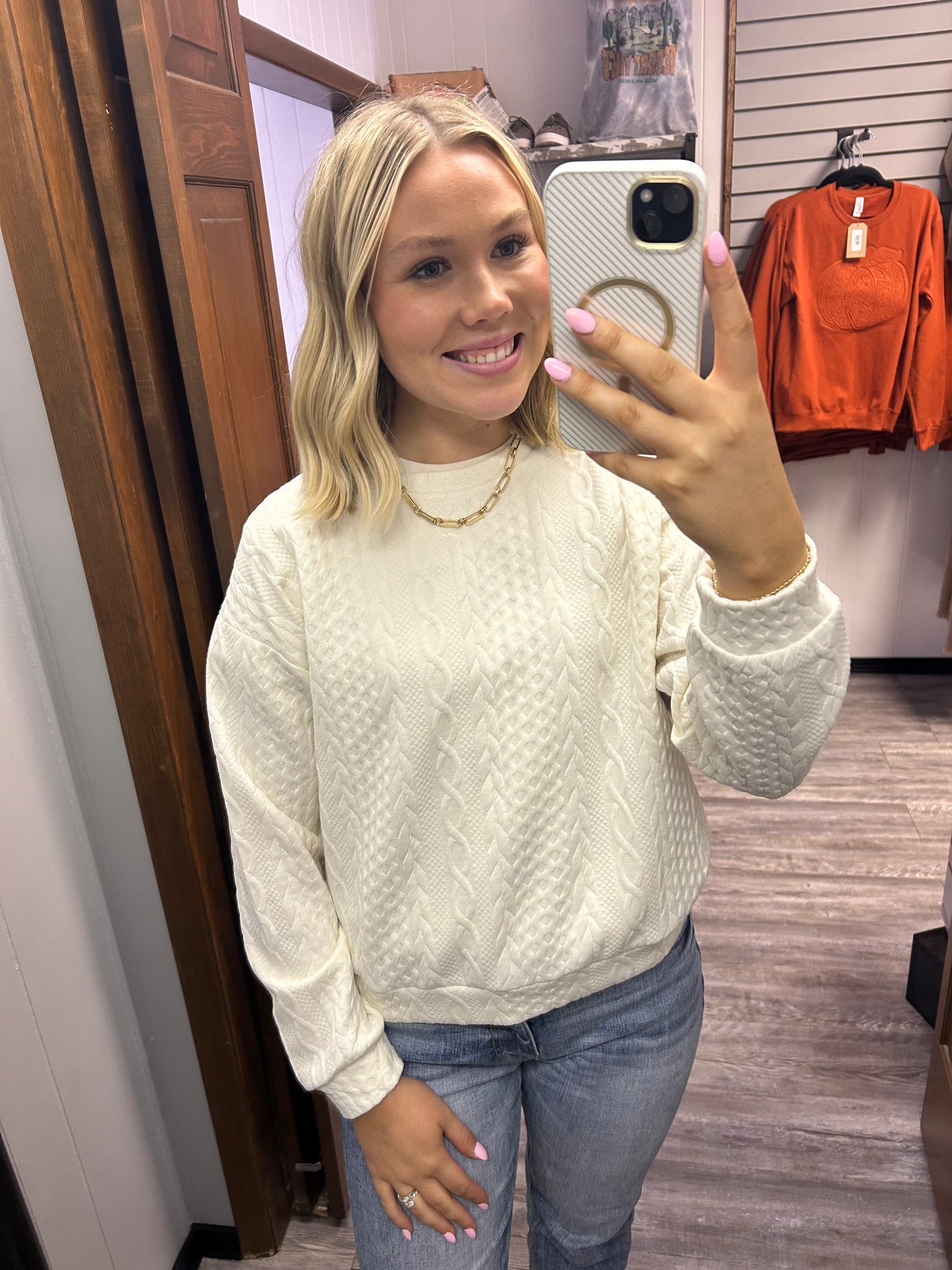 White Umgee Sweater