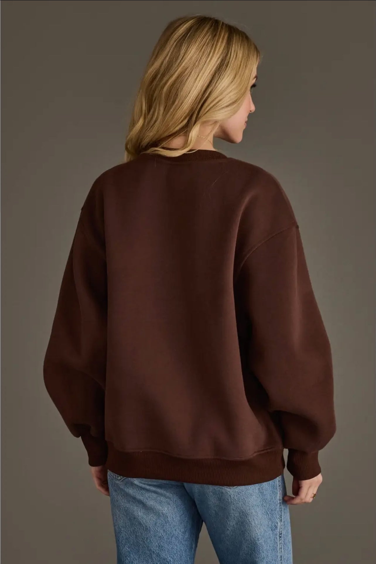 P Dk. Brown Coffee Weather Sweatshirt