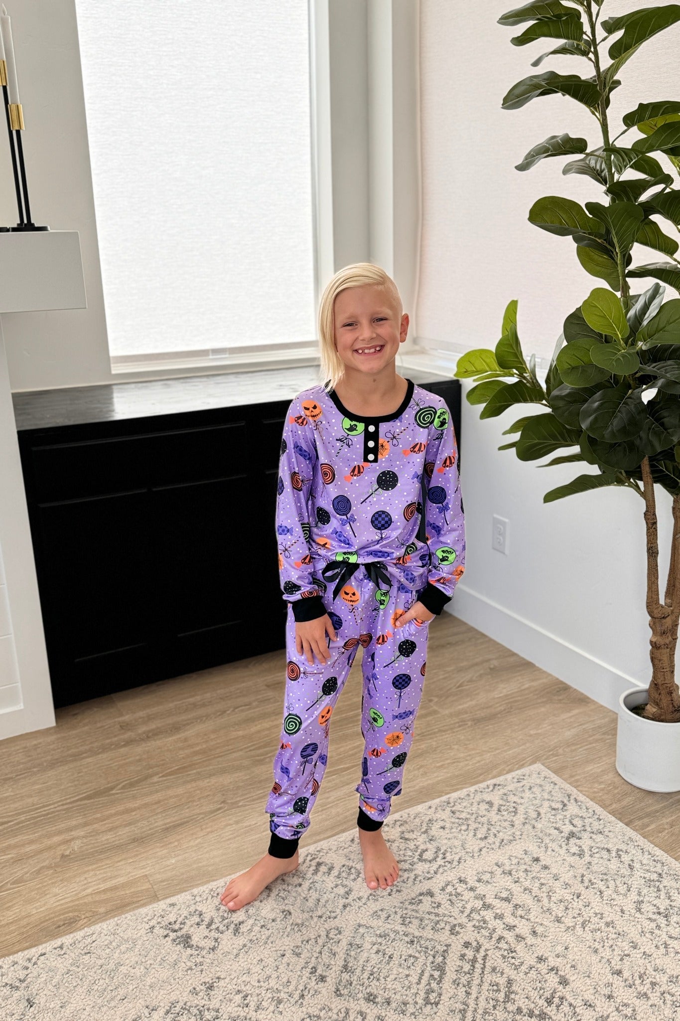 PREORDER: Matching Halloween Jogger Pajama Set in Four Prints