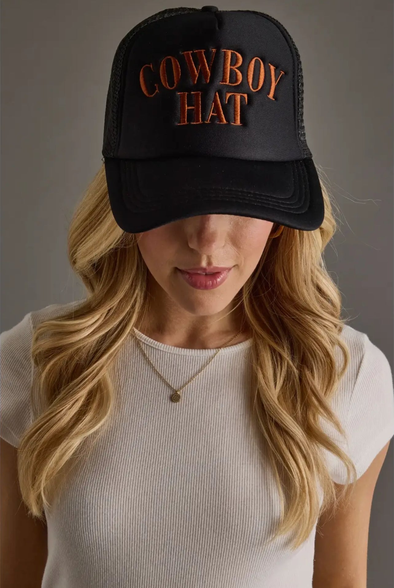 P Cowboy Hat Trucker Hat