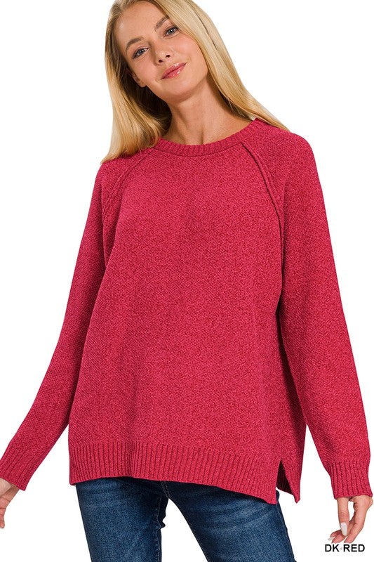 Dk Red Zenana Sweater