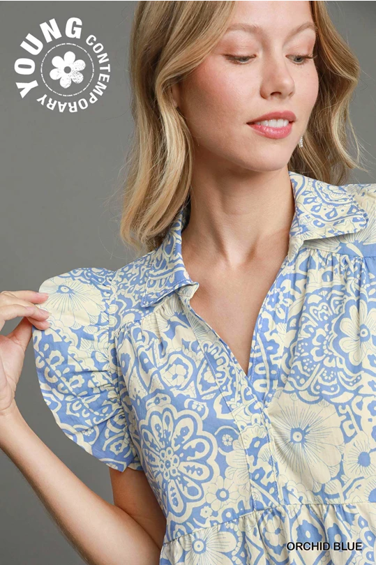 Umgee Orchid Blue Dress