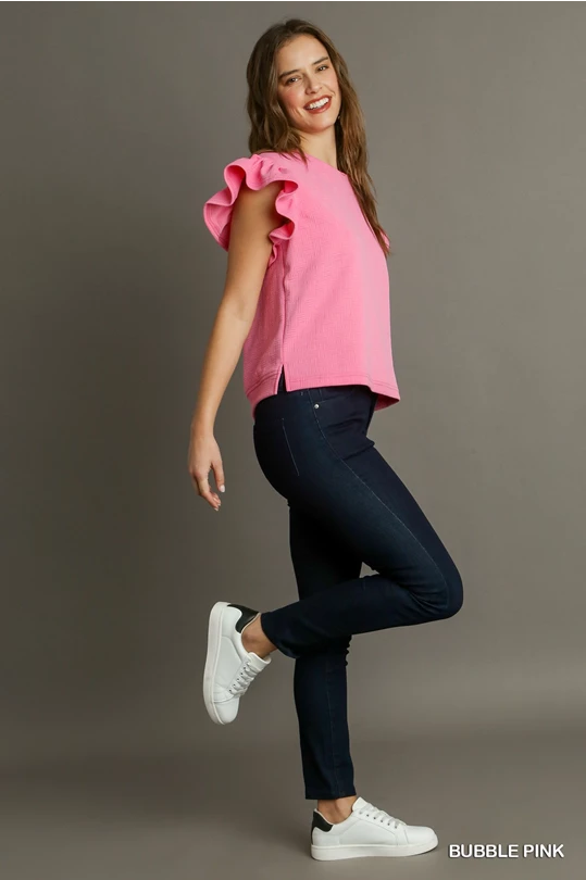 Umgee Pink Boxy Cut Top