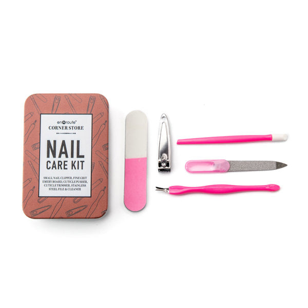 En Route Corner Store 5pc Nail Kit w/Tin