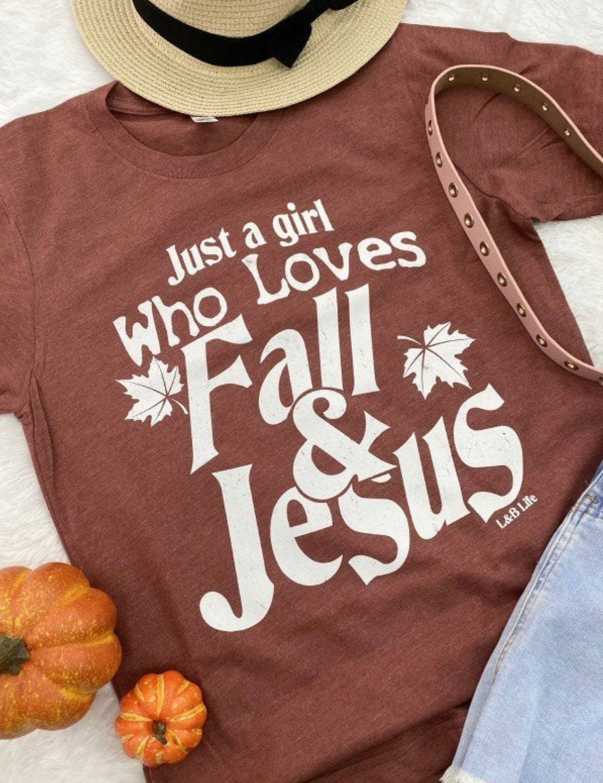 Loves Fall and Jesus T-Shirt