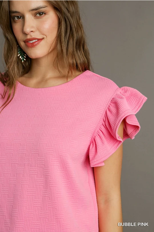 Umgee Pink Boxy Cut Top