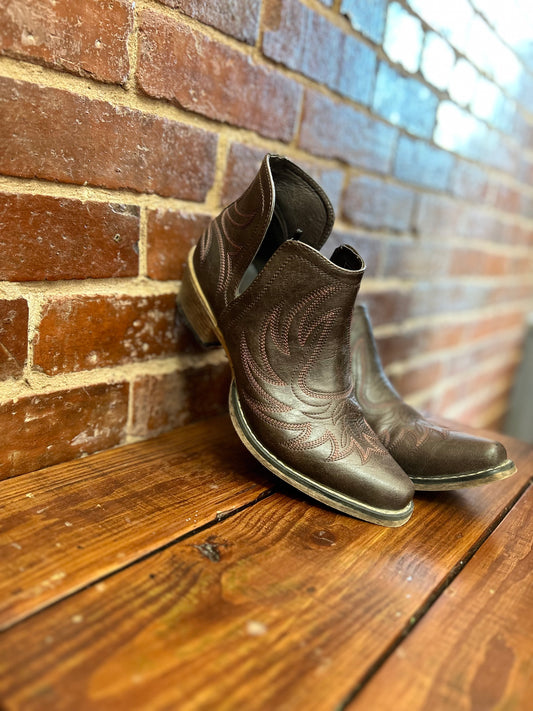 AVA-Brown Roper Booties