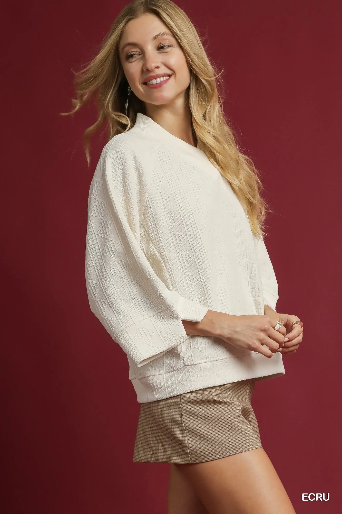 Umgee Ecru Sweater Top