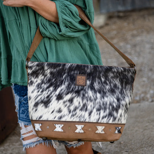 STS Roswell Cowhide Tully Purse