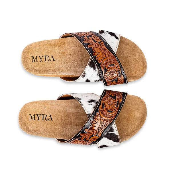 Myra Nevada Hand-tooled Sandals