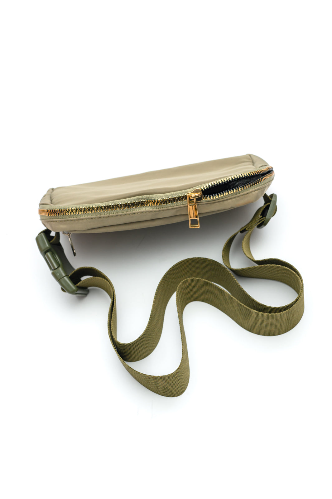 Everywhere I Go Crossbody Belt Bag in Olive