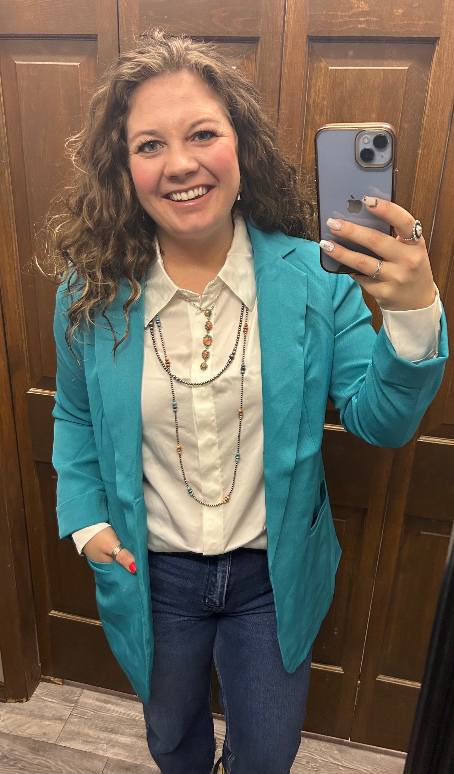 Teal Blazer