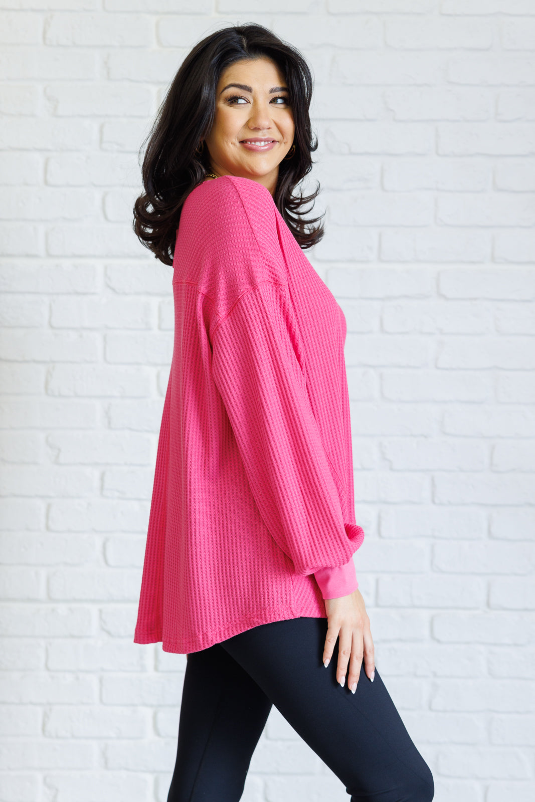 Good Things Are Coming V-Neck Top in Pink