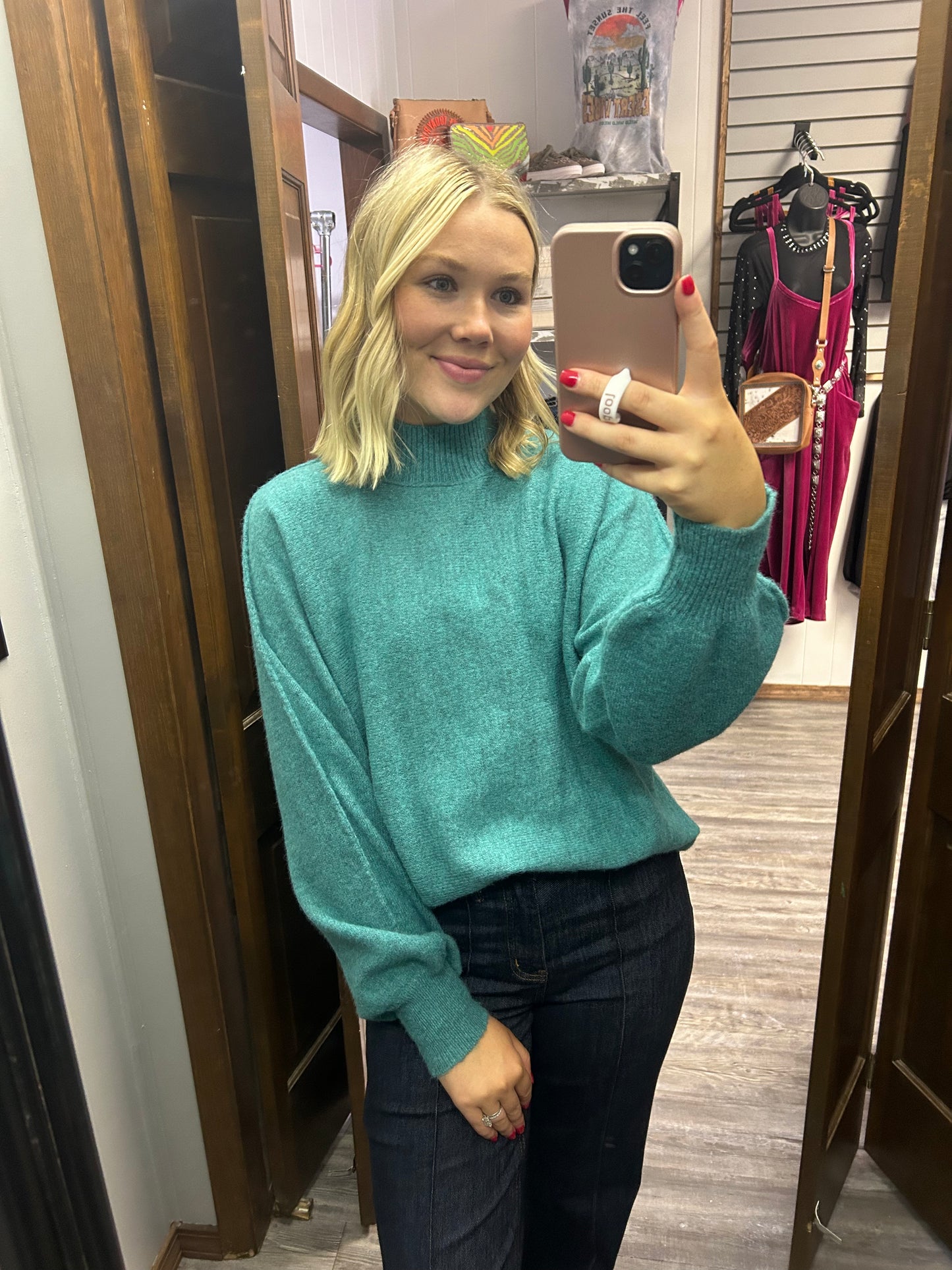 Teal Sweater