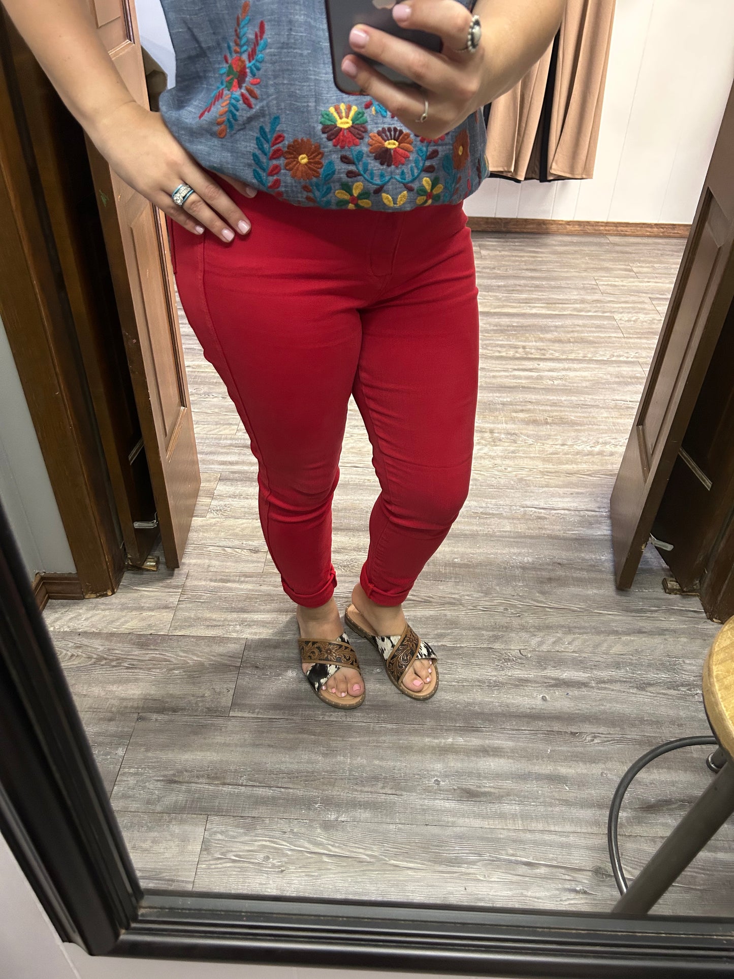 Red Judy Blue Tummy Control Jeans