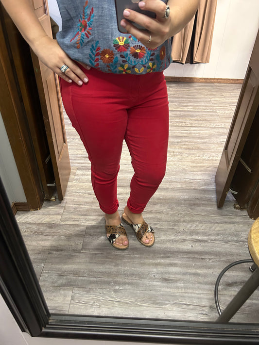 Red Judy Blue Tummy Control Jeans