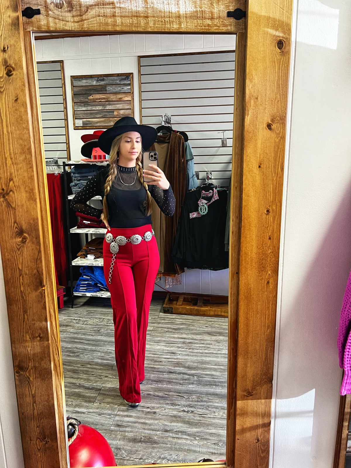 Red Trouser Pants