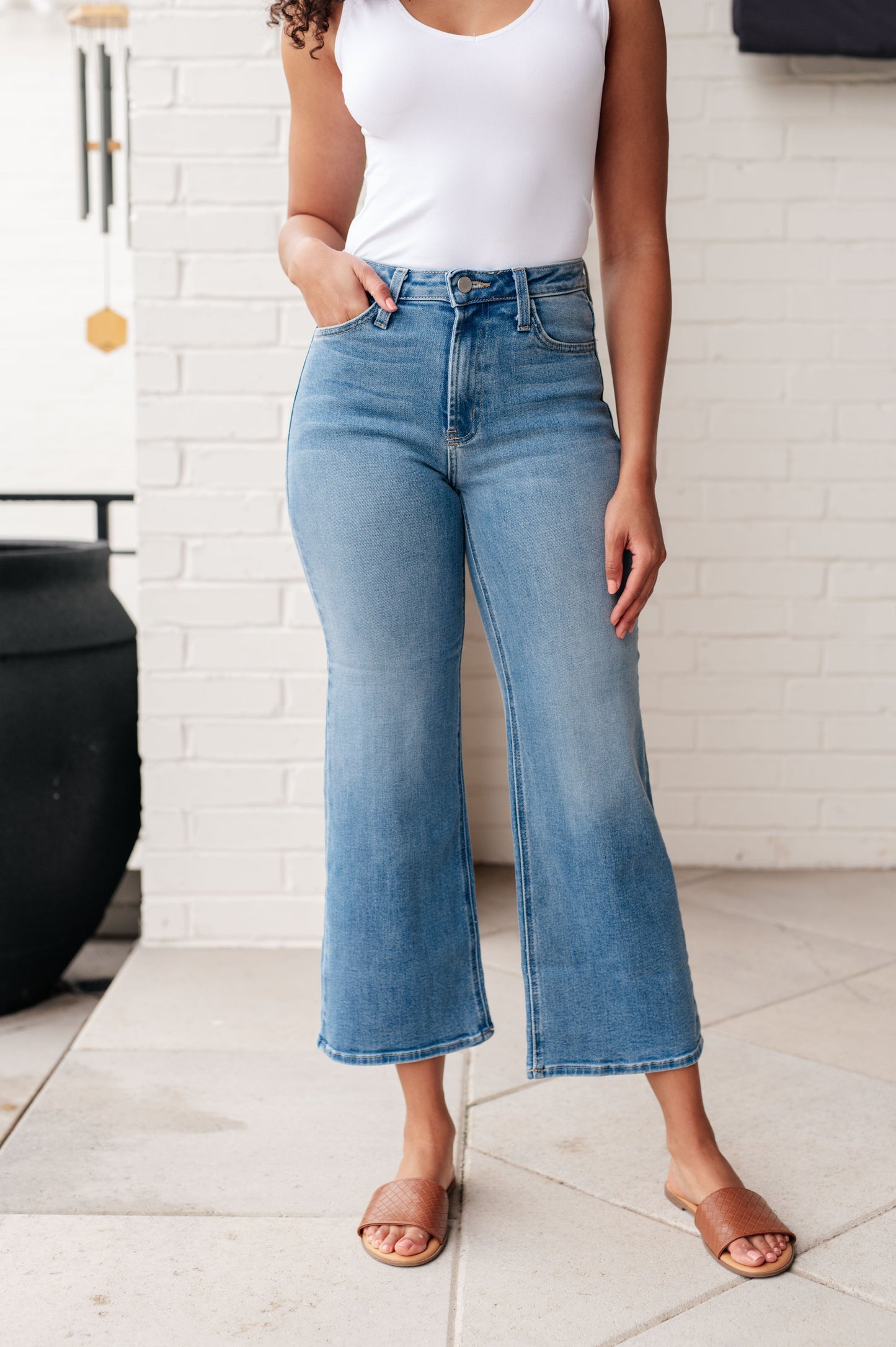 PREORDER: High Rise Wide Leg Jeans in Three Colors