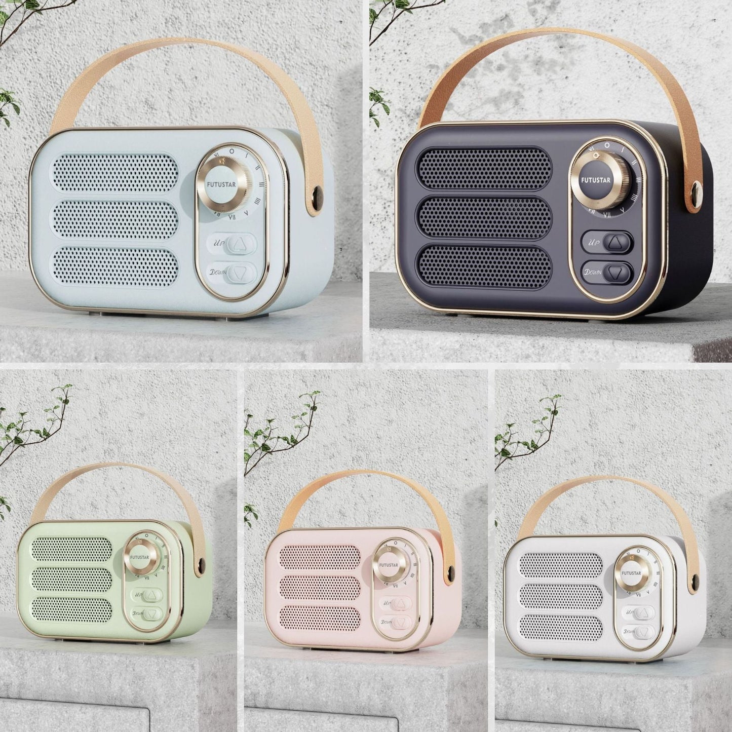 Retro Mini Bluetooth Speaker in Assorted Colors