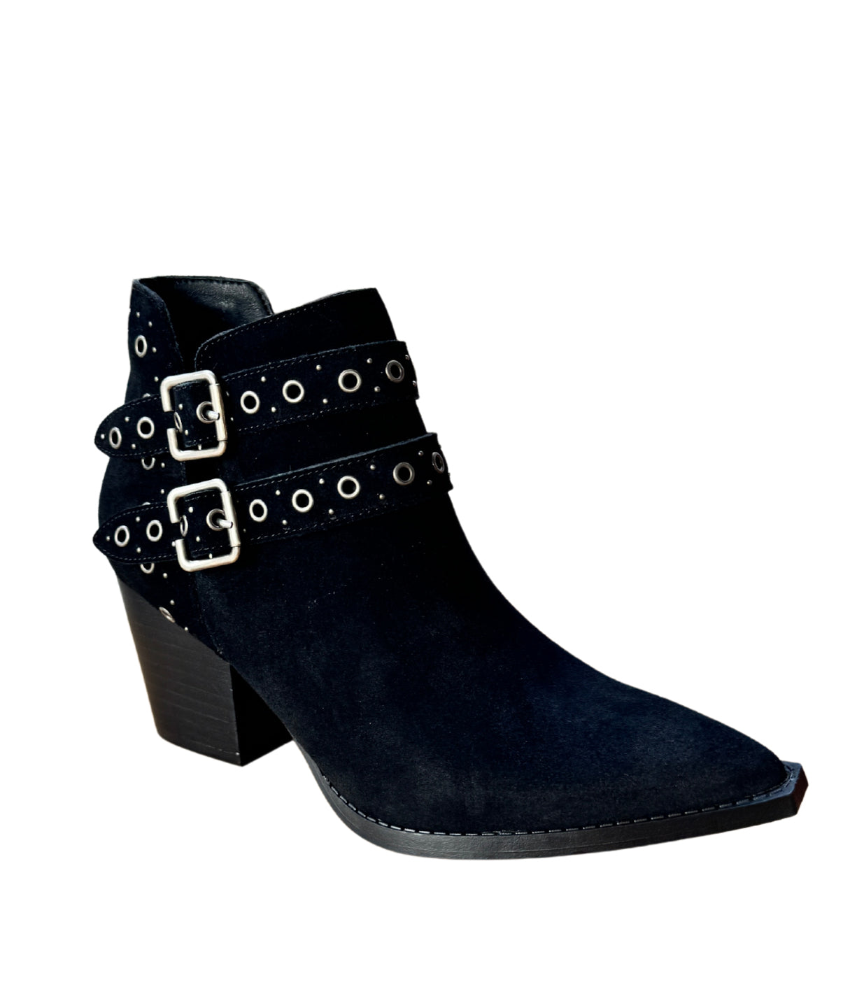 Elsa Leather Ankle Boot in Black