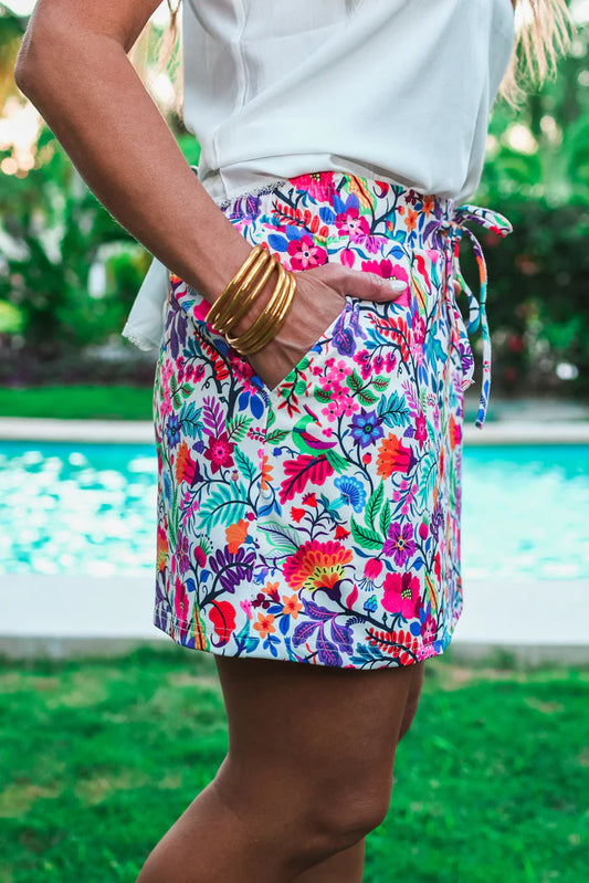 Jess Lea Fiesta Floral Skort