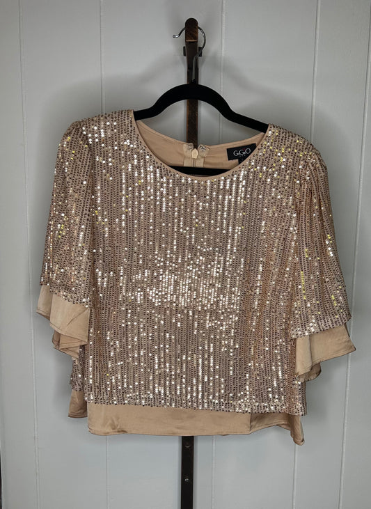 Sequin Short Sleeve Top